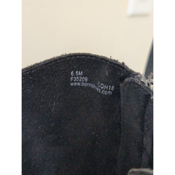 Born Bley Boot Black Suede Size 6.5 - Picture 5 of 8